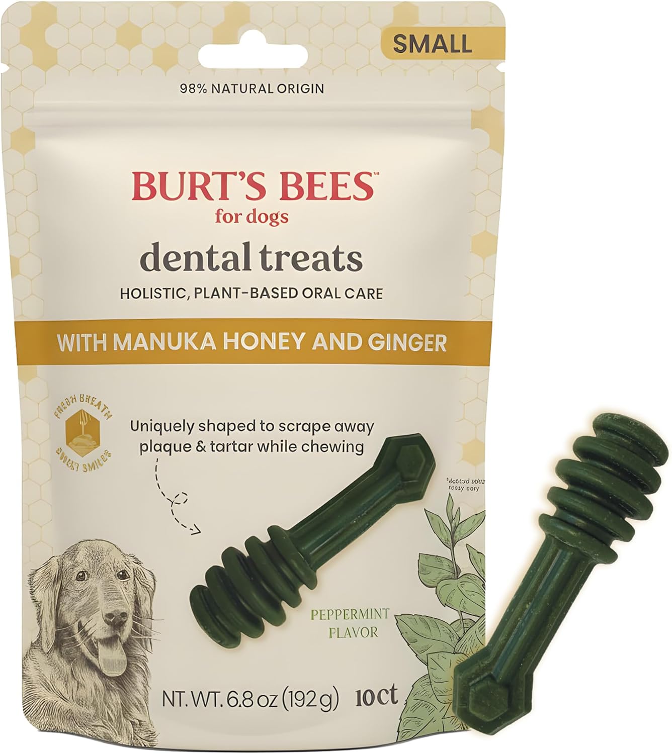 BURTS DENTAL TREATS PEPPERMINT