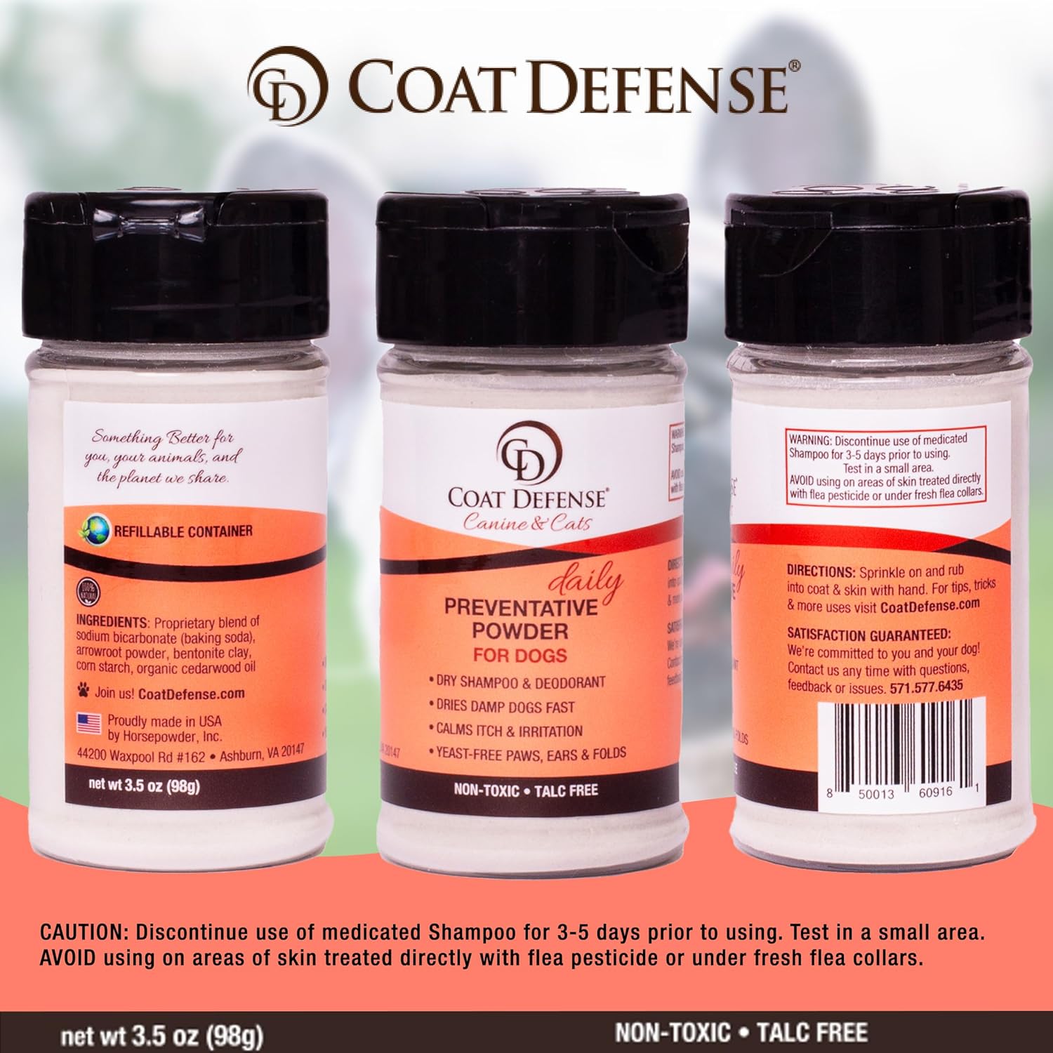 COAT DEFENSE PREVENTIVE POWDER FOR DOGS3